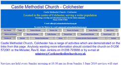 Desktop Screenshot of castlemethodistchurch.org.uk